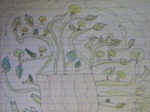 Takhle Cledies nakreslila jarní strom. Strašně se mi líbí.